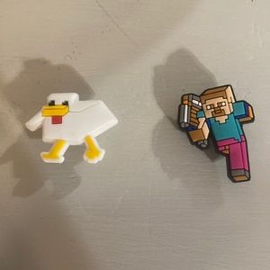 Croc charms.  Minecraft. Set of 2.  New.